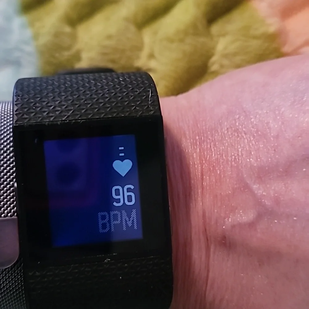 Fitbit Surge FB501 Fitness Superwatch‎ Tracker Gunmetal Black Band Heart Rate